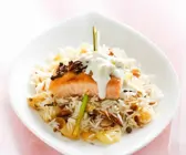 Lachs mit cremiger Sauce