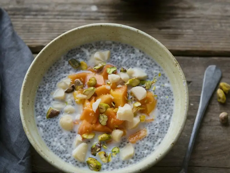 Chia-Pudding mit Papaya
