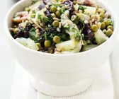 Graupensalat mit Lachs