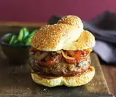 Hamburger mit Paprika
