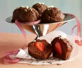 Schoko-Erdbeermuffins