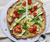 Gemüse-Flammkuchen