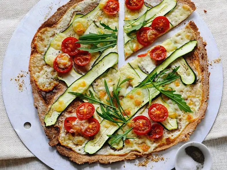 Gemüse-Flammkuchen
