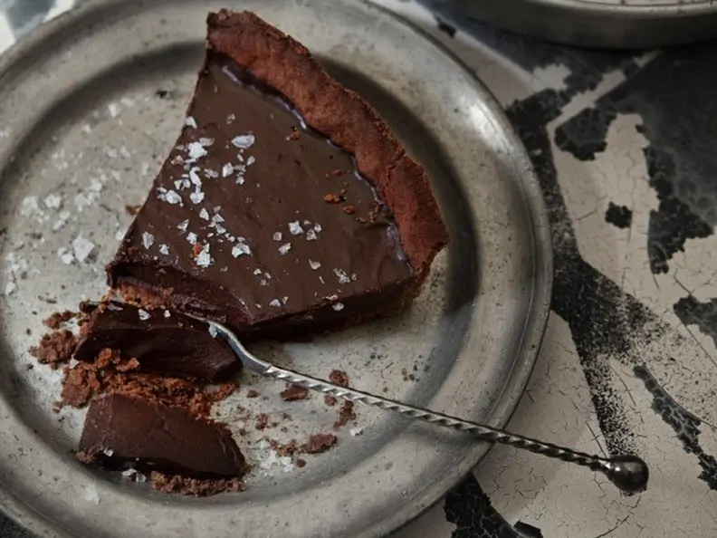 Feiner Schokoladenkuchen mit Mürbeteig