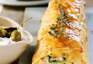 Gemüsestrudel mit Blätterteig