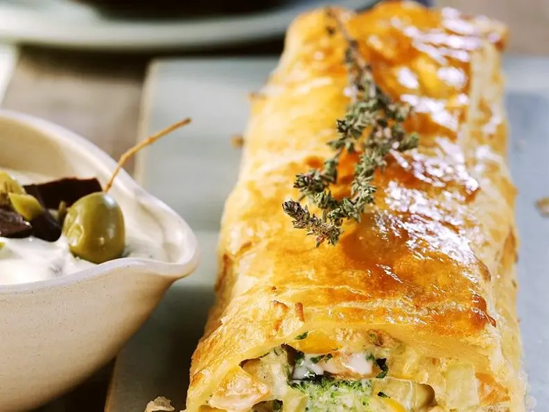 Gemüsestrudel mit Blätterteig
