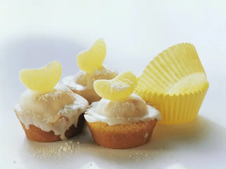 Muffins mit Zitronenglasur