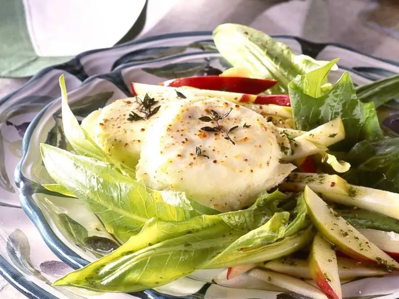 Gebackene Ziegenkäsetaler mit Salat