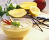 Quarkspeise mit Mango