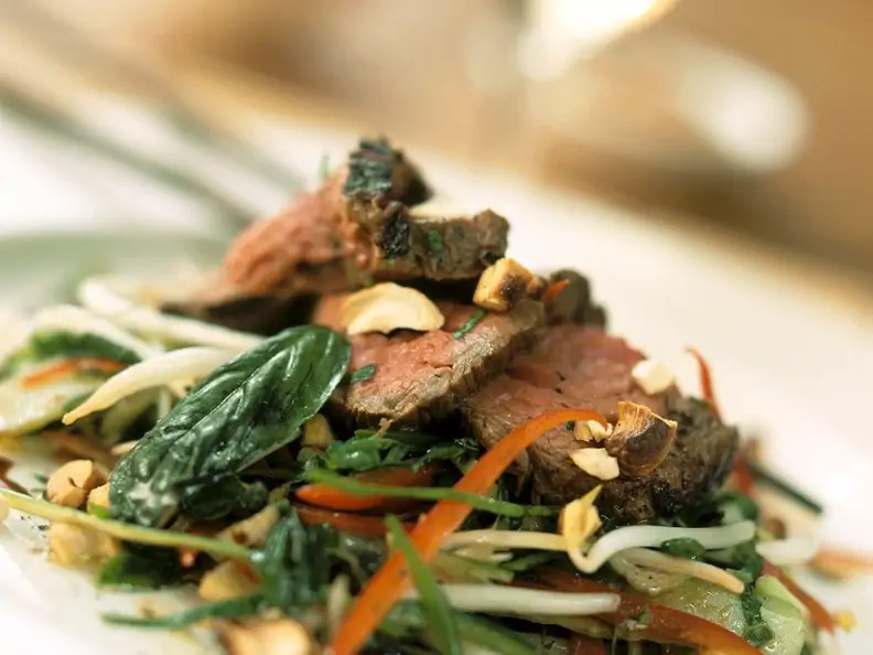 Roastbeef-Gemüsesalat