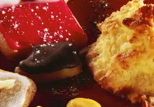 Kokosmakronen mit Marzipan