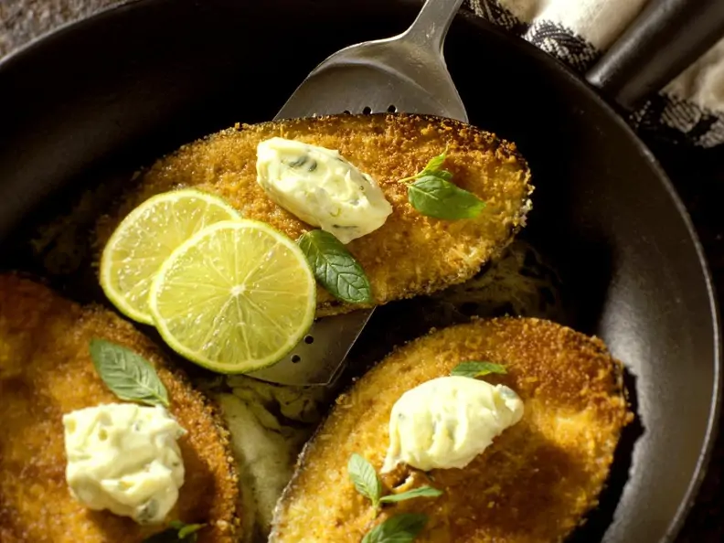 Auberginen-Schnitzel