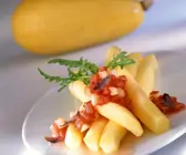Kürbis mit Tomaten-Dressing
