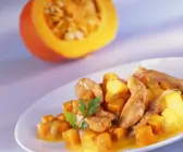 Kürbis-Putenragout