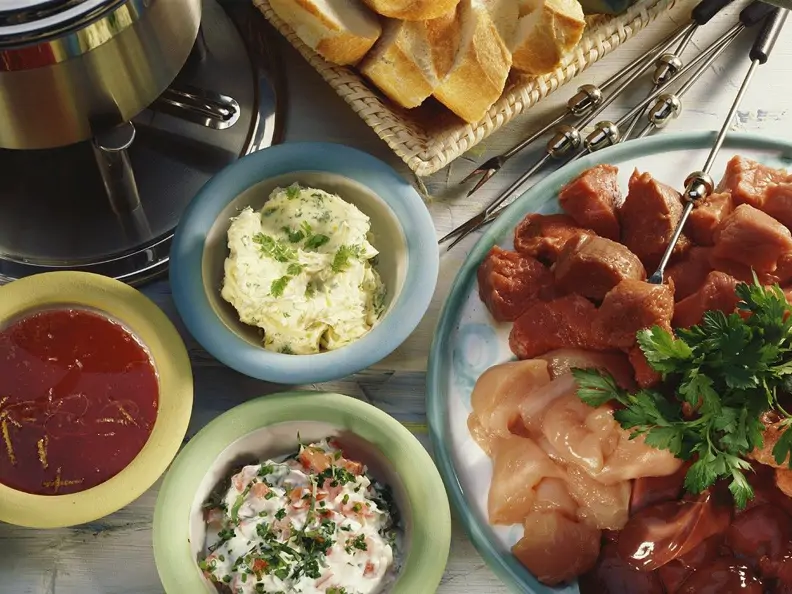Fondue mit Dips