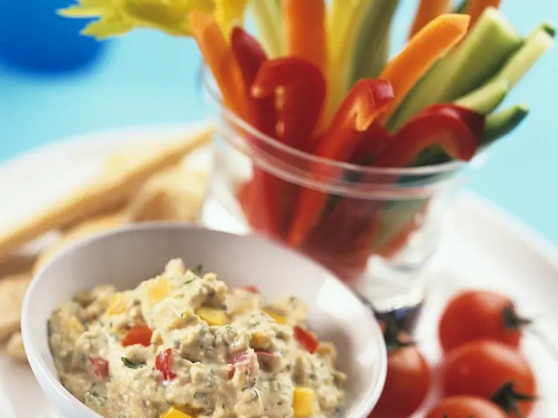 Gemüse mit Thunfischsauce