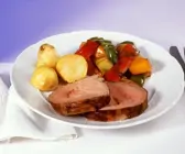 Schweinerollbraten mit Gemüse