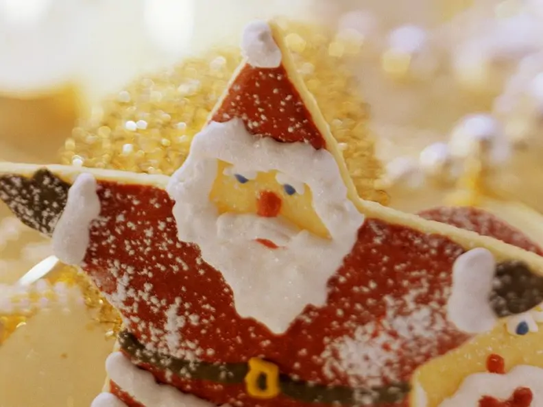 Weihnachtsmann-Plätzchen