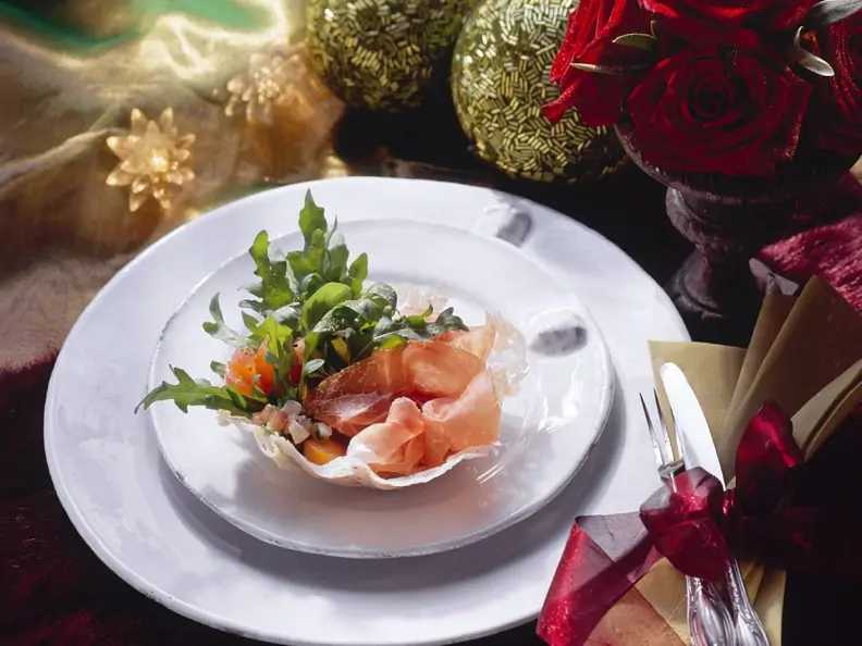 Schinken mit Salat