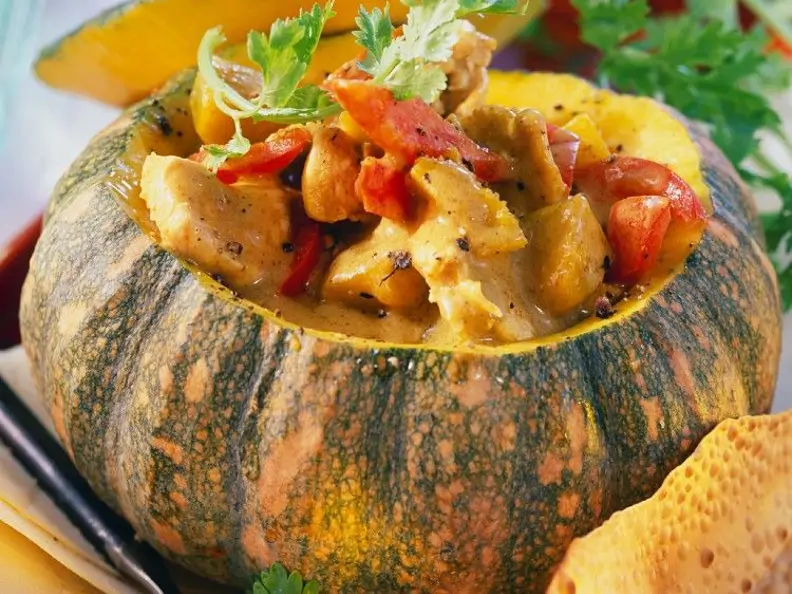 Hähnchen-Kürbiscurry