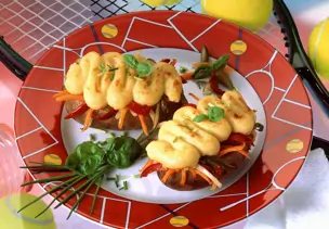 Kartoffeln mit Salat