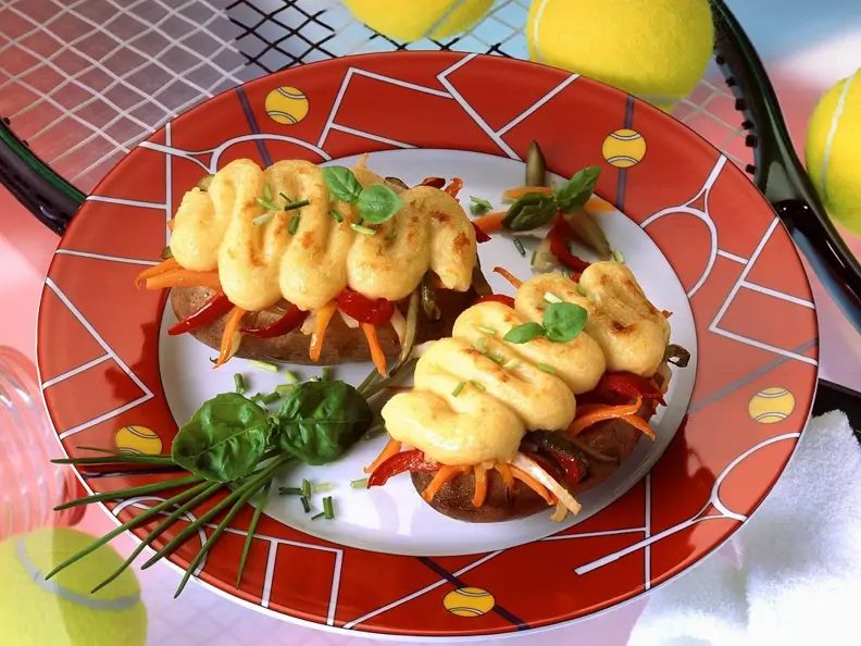 Kartoffeln mit Salat