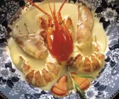 Hummer mit Sahnesauce