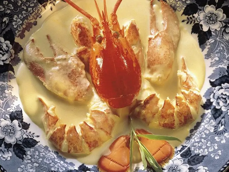 Hummer mit Sahnesauce