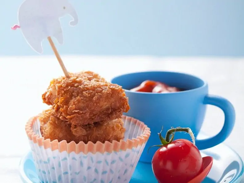 Chicken Nuggets mit Tomatensauce