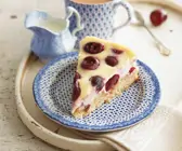 Kirsch-Käsekuchen mit Mandelboden