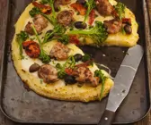 Deftige Grieß-Pizza