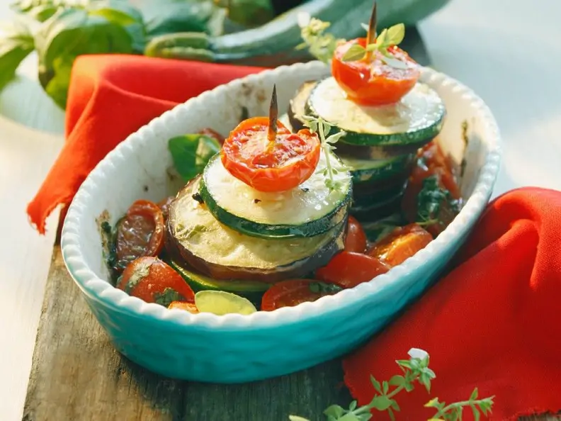 Gebackene Gemüse-Spieße