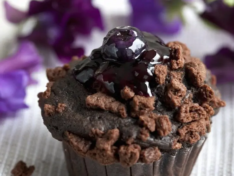 Schoko-Blaubeer-Muffins
