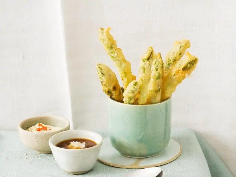 Spargel mit Backteig