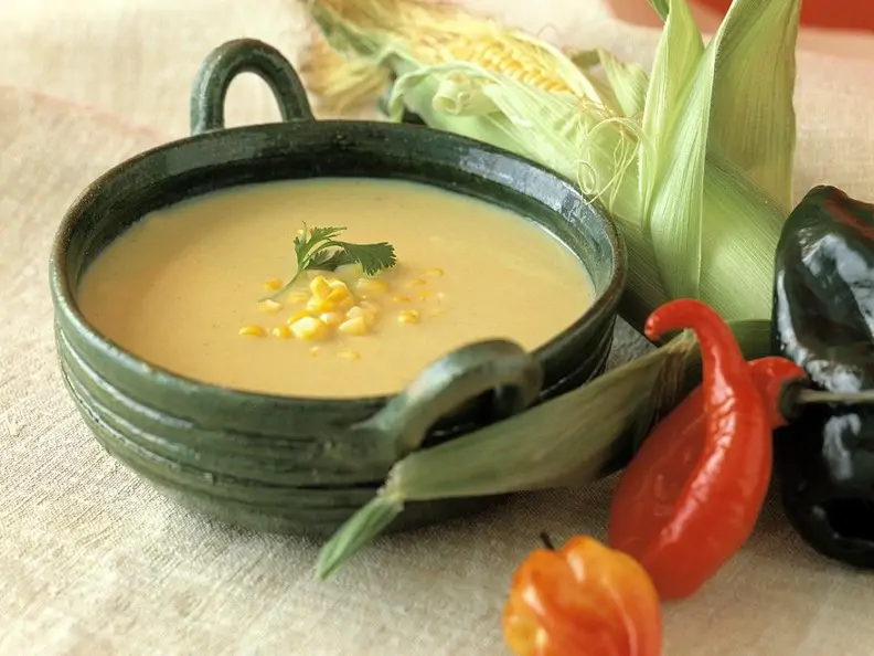 Scharfe Mais-Kartoffelsuppe