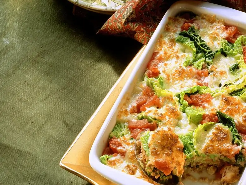 Kohlauflauf mit Hackfleisch