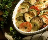 Überbackenes Ratatouille