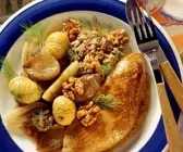 Gefüllter Truthahnbraten mit Nüssen