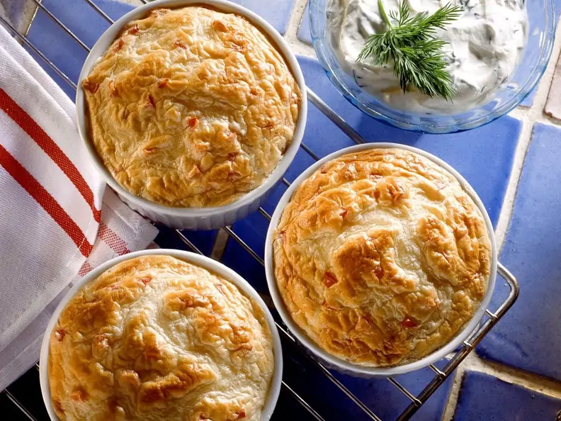 Fischauflauf mit Dip