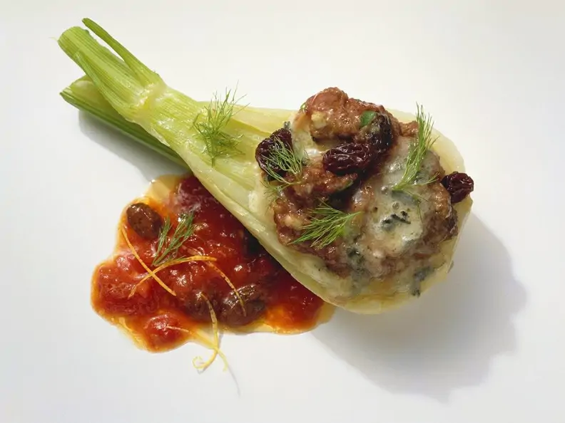 Fenchel mit Hackfleischfüllung