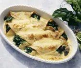Gebackene Spinat-Pfannkuchen