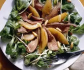 Feldsalat mit Hasenfilet