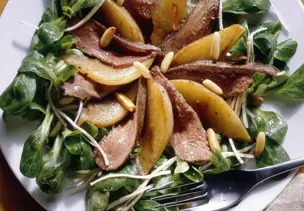 Feldsalat mit Hasenfilet
