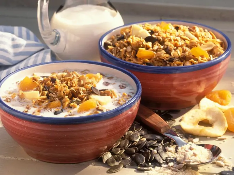 knuspriges Haferflocken-Früchte-Müsli