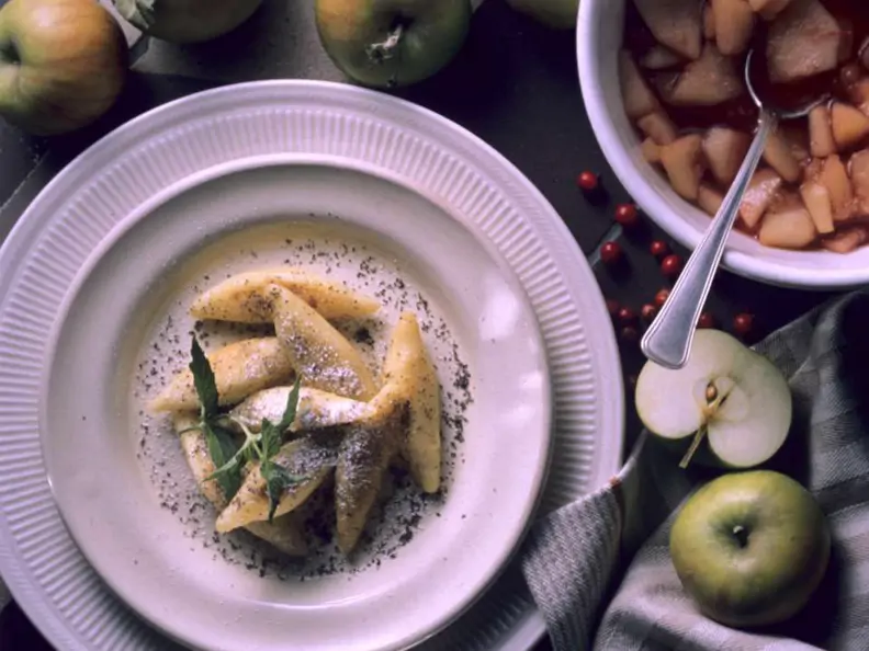 Kartoffelnudeln mit Mohn
