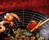 Wokgemüse mit Garnelen