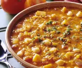 Kichererbsen-Tomatensuppe