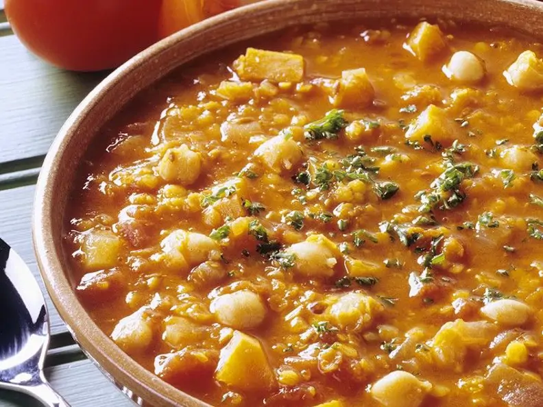 Kichererbsen-Tomatensuppe