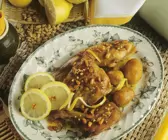 Zitronenkaninchen mit Kartoffeln