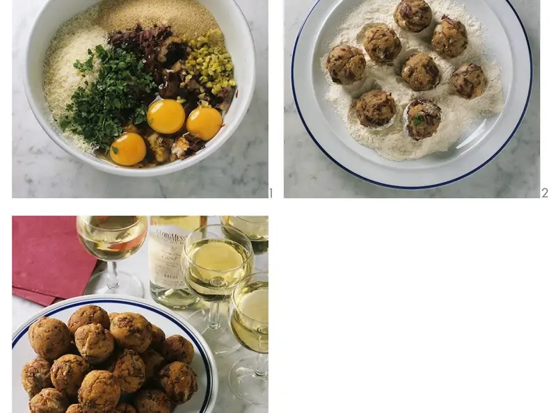 Frittierte Salat-Bällchen